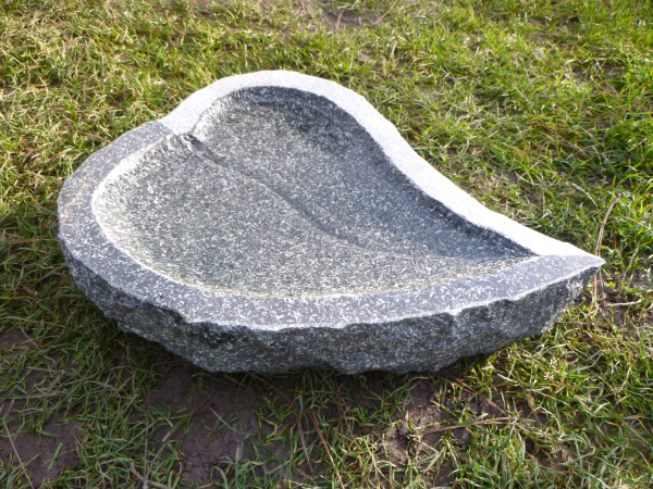 Vogeltränke aus Granit 15, Unikat