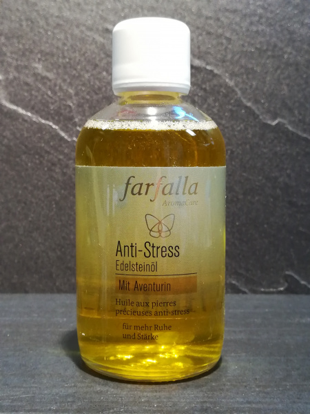 Edelstein Massageöl Farfalla - Anti Stress, 100ml