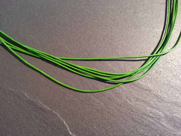 Lederband Ziege, ø 1,5 mm, L 1 m, hellgrün
