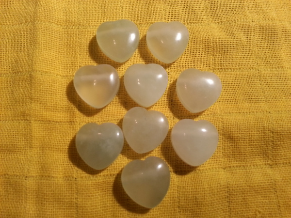 Herz Anhänger 20x20mm, China Jade (Serpentin)