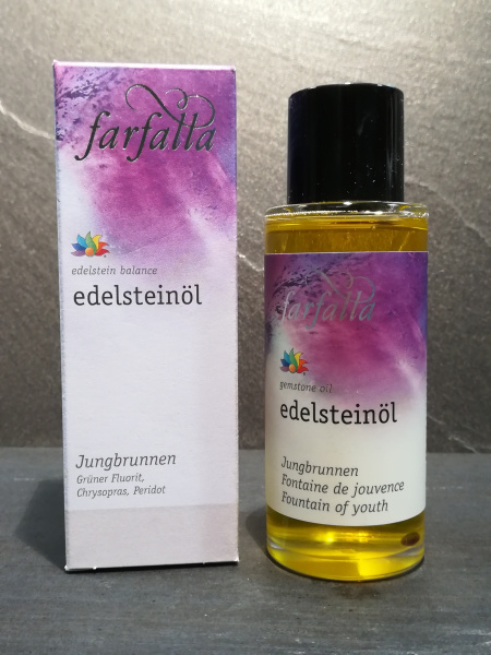 Edelstein Massageöl Farfalla - Jungbrunnen, 80ml