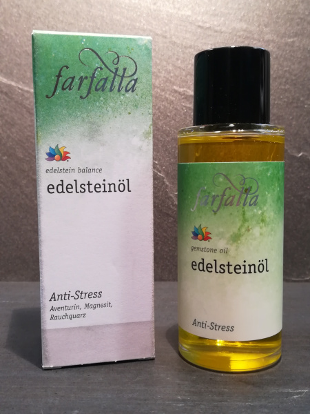 Edelstein Massageöl Farfalla - Anti Stress, 80ml