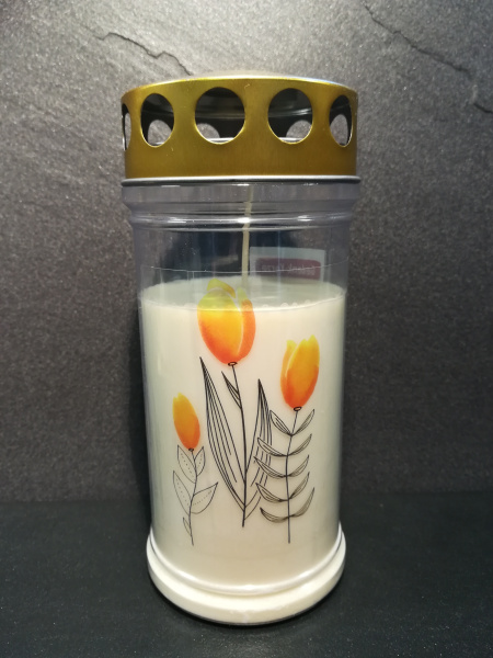 JEKA 4 Tage Grabkerze, Motiv: "Tulpe"