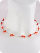 Kette Collier Karneol (Achat gefärbt) Kette Collier Karneol (Achat gefärbt)