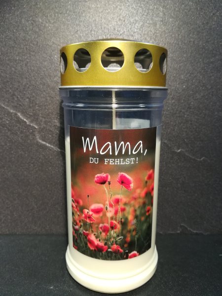 JEKA 4 Tage Grabkerze, Motiv: "Mama"