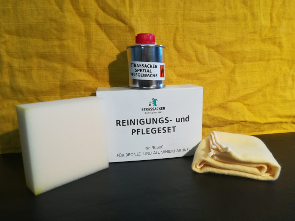 Reinigungs- und Pflegeset für Bronze, Aluminium