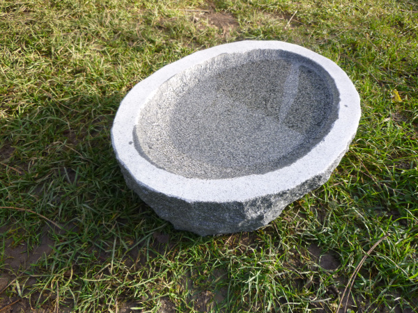 Vogeltränke aus Granit 45, Unikat